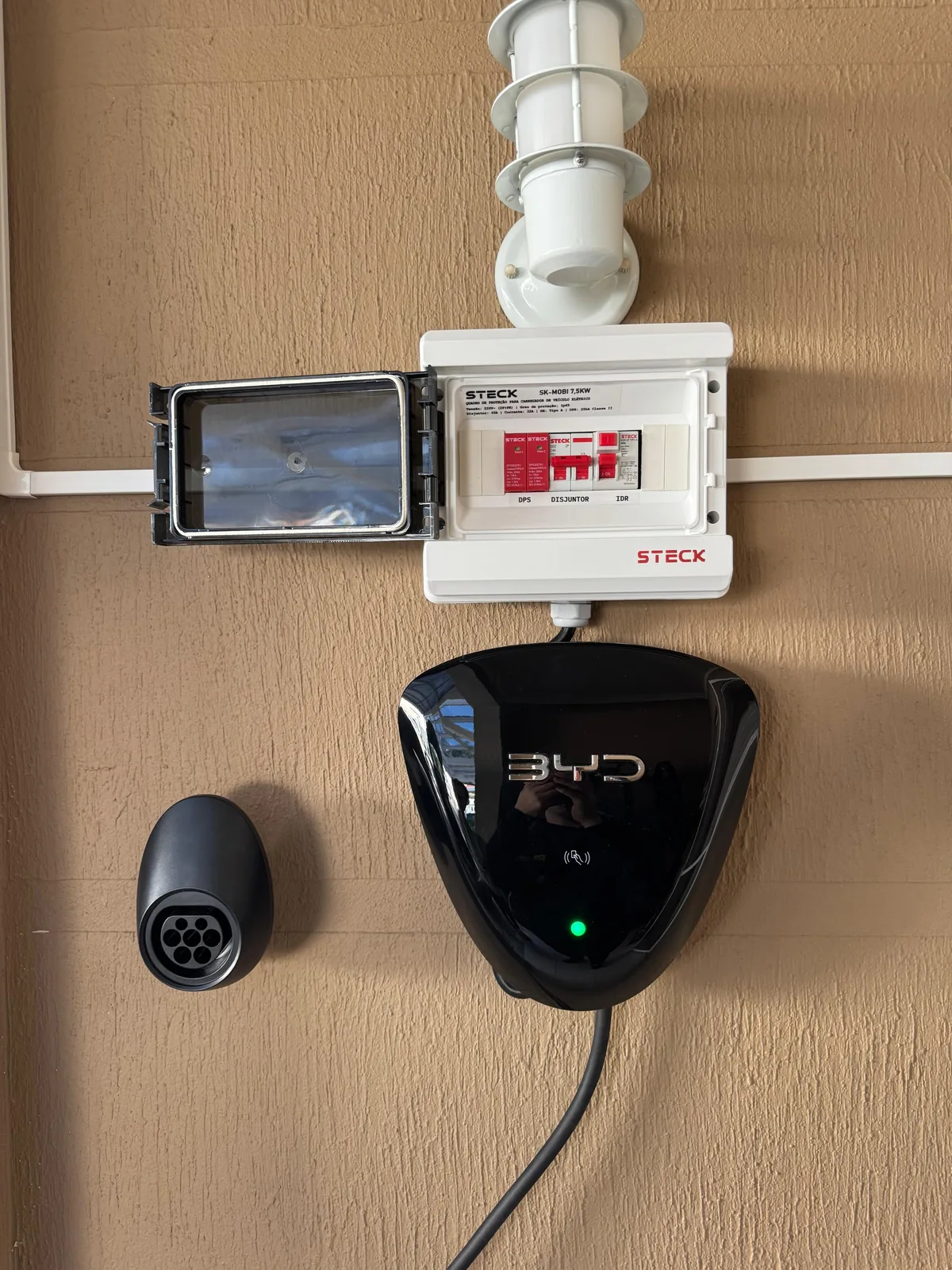 Instalação de wallbox e carregador veicular